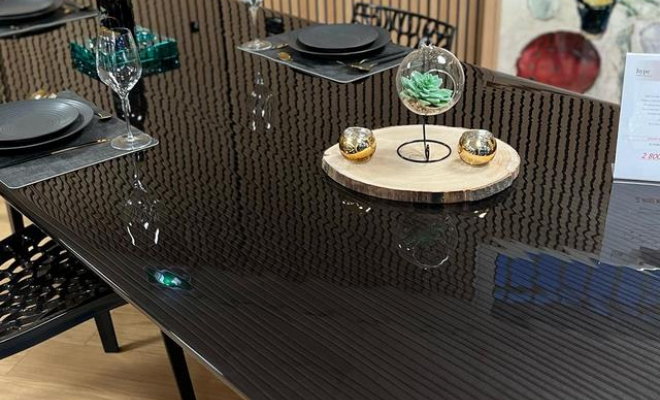 Table en verre, Cogolin, Atmos'Verre